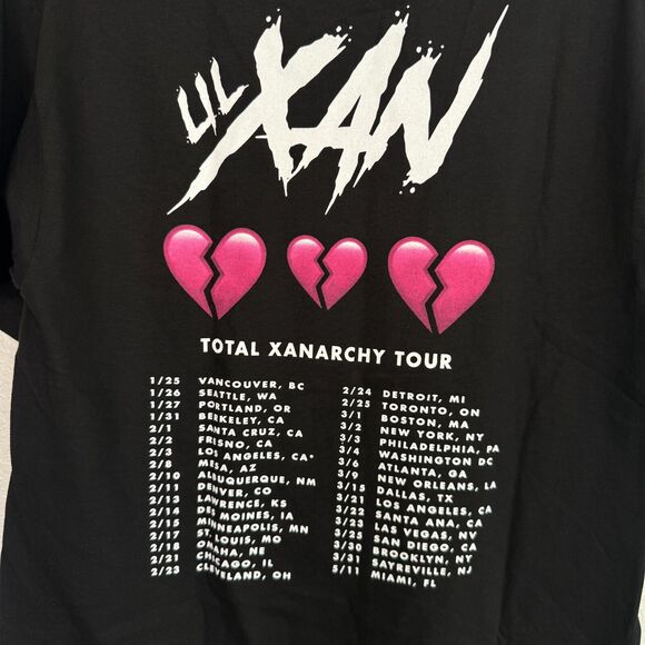 Lil Xan Shirt Mens Medium Total Xanarchy Tour Tee Concert Merch Rap Music Tshirt - Picture 5 of 8
